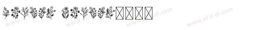 clower flower字体转换